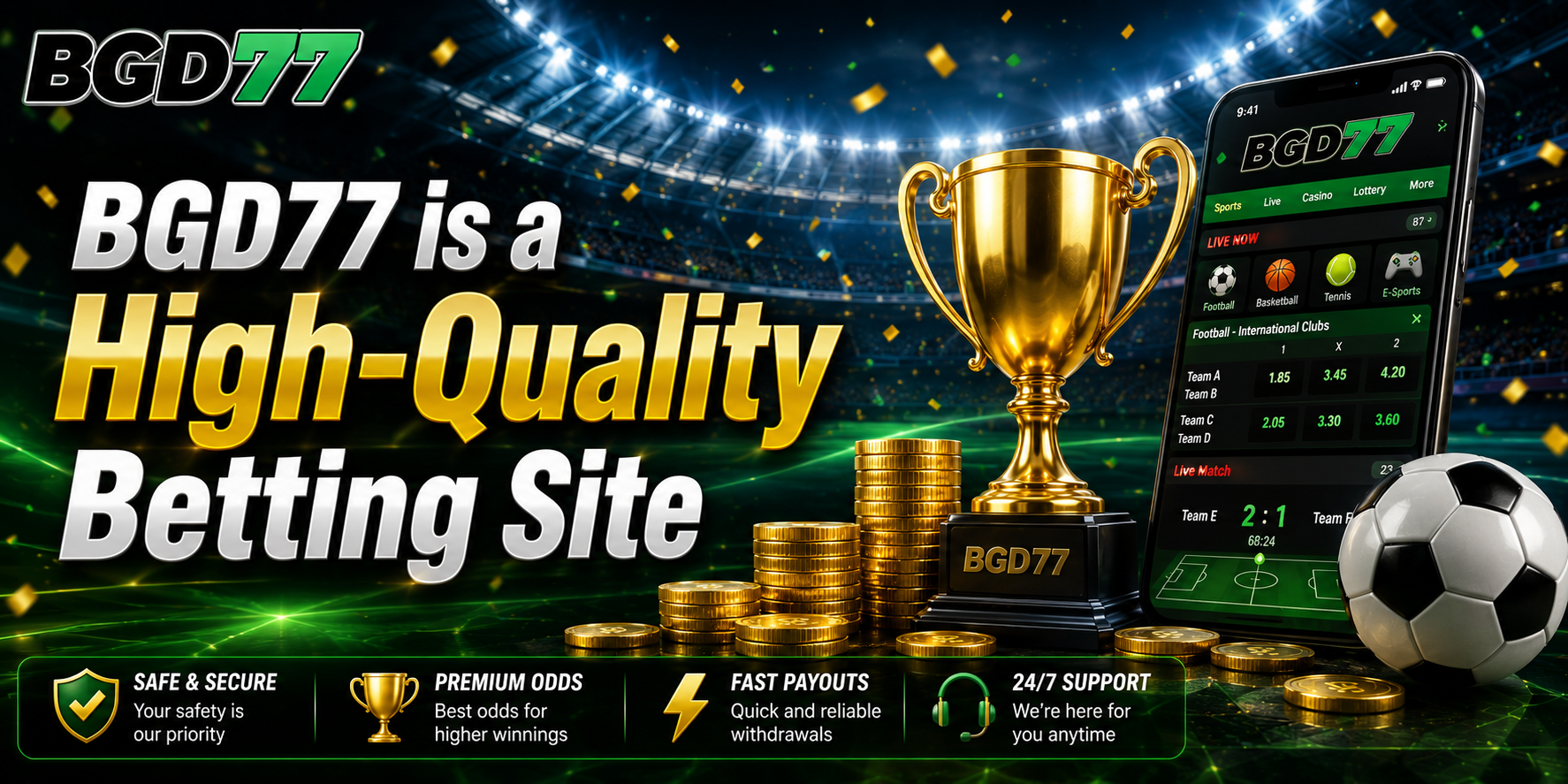 BGD77 is a High-Quality Betting Site