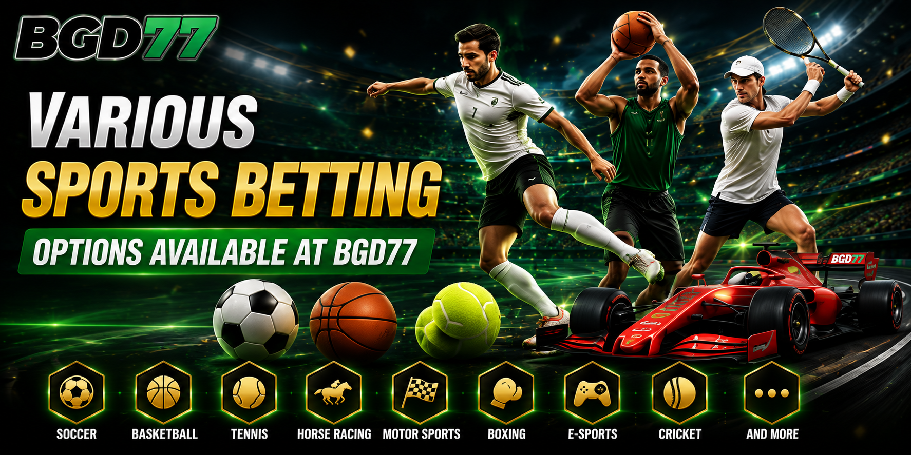 Various Sports Betting Options Available at BGD77